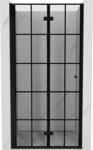 Mexen Mist-F uși de duș pliabile stânga 100 cm, grilaj negru, negru - 8A6-100-000-70-77-L (8A6-100-000-70-77-L)