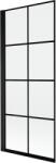 Mexen Mist paravan de duș cu 1 canat stânga 80 x 150 cm, grilaj negru, negru - 8A9-080-001-70-77-L (8A9-080-001-70-77-L)
