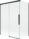 Mexen Rox paravan pentru cadă cu 2 panouri glisante 120 + 70 x 150 cm, transparent, negru - 8C9-120-070-70-00 (8C9-120-070-70-00)