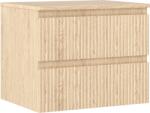 Mexen Rivel dulap de baie sub chiuvetă 60 cm cu blat, 2 sertare, canelat, stejar - 91A20-06047-2-BFFC81 (91A20-06047-2-BFFC81)