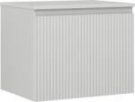 Mexen Rivel dulap baie sub lavoar 60 cm cu blat, 1 sertar, riflat, gri mat - 91A20-06047-1-BFC62 (91A20-06047-1-BFC62)