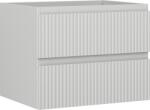Mexen Rivel dulap baie sub lavoar 60 cm, 2 sertare, canelat, gri mat - 91A20-06047-2-BFF62 (91A20-06047-2-BFF62)