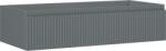 Mexen Rivel dulap baie sub lavoar 100 cm, 1 sertar, canelat, grafit mat - 91A20-10023-1-BF66 (91A20-10023-1-BF66)