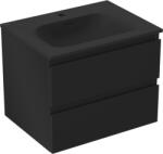Mexen Orio dulap baie 60 cm cu chiuvetă Vela, 2 sertare, negru mat - 91A10-06047-2-BFF71-W23M71 (91A10-06047-2-BFF71-W23M71)