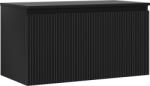 Mexen Rivel dulap baie sub chiuvetă 90 cm cu blat, 1 sertar, canelat, negru mat - 91A20-09047-1-BFC71 (91A20-09047-1-BFC71)