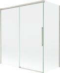 Mexen Rox paravan de baie cu 2 uși glisante 140 + 70 x 150 cm, transparent, nichel periat - 8C9-140-070-97-00 (8C9-140-070-97-00)