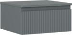 Mexen Rivel dulap baie sub chiuvetă 50 cm cu blat, 1 sertar, canelat, grafit mat - 91A20-05023-1-BFC66 (91A20-05023-1-BFC66)