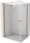 Mexen Mist-F Duo cabină de duș pliabilă pe dreapta 75 x 110 cm, transparent, cupru periat - 8A6-075L-110P-65-00 (8A6-075L-110P-65-00)
