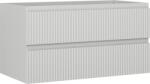 Mexen Rivel dulap baie sub lavoar 90 cm, 2 sertare, canelat, gri mat - 91A20-09047-2-BFF62 (91A20-09047-2-BFF62)