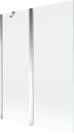 Mexen Mist paravan de baie cu 2 uși 130 x 150 cm, transparent, crom - 8A9-130-011-01-00 (8A9-130-011-01-00)