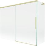 Mexen Rox L paravan de baie cu 2 uși glisante 190 + 80 x 150 cm, transparent, auriu periat - 8C9L-190-080-55-00 (8C9L-190-080-55-00)