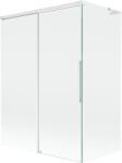 Mexen Rox L paravan de cadă 2-panouri culisante 120 + 70 x 150 cm, transparent, alb - 8C9L-120-070-20-00 (8C9L-120-070-20-00)
