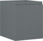 Mexen Rivel dulap baie sub chiuvetă 40 cm, 1 sertar, canelat, gri mat - 91A20-04047-1-BF66 (91A20-04047-1-BF66)