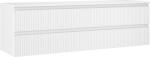 Mexen Rivel dulap baie pentru chiuvetă 160 cm cu blat, 2 sertare, canelat, alb mat - 91A20-16047-2-BFFC01 (91A20-16047-2-BFFC01)
