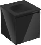 Mexen Orio dulap baie 45 cm cu lavoar Vela, 1 sertar, negru lucios/negru mat - 91A10-04547-1-BF70-W23M71 (91A10-04547-1-BF70-W23M71)