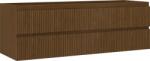 Mexen Rivel dulap baie sub lavoar 140 cm, 2 sertare, canelat, nuc - 91A20-14047-2-BFF86 (91A20-14047-2-BFF86)