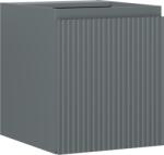 Mexen Rivel dulap lavoar de baie de 40 cm, 1 ușă, canelat, grafit mat - 91A21-04047-1-BF66 (91A21-04047-1-BF66)