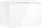Mexen Orio dulap baie de 70 cm cu blat, 1 sertar, alb lucios - 91A10-07047-1-BFC00 (91A10-07047-1-BFC00)