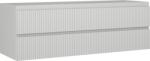 Mexen Rivel dulap de baie sub lavoar 140 cm, 2 sertare, canelat, gri mat - 91A20-14047-2-BFF62 (91A20-14047-2-BFF62)