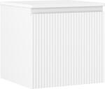 Mexen Rivel dulap baie sub chiuvetă 50 cm cu blat, 1 sertar, canelat, alb mat - 91A20-05047-1-BFC01 (91A20-05047-1-BFC01)