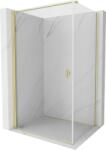 Mexen Mist-B cabină de duș rabatabilă 80 x 85 cm, transparent, auriu periat - 8A2T-080-085-55-00 (8A2T-080-085-55-00)