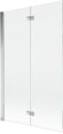 Mexen Mist pare-dus 2-panouri stânga 110 x 150 cm, transparent, crom - 8A9-110-002-01-00-L (8A9-110-002-01-00-L)