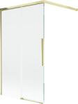 Mexen Rox panou de cadă cu 2 uși glisante, 100 x 150 cm, transparent, auriu - 8C9-100-003-50-00 (8C9-100-003-50-00)