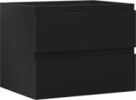 Mexen Orio dulap baie sub chiuvetă 60 cm, 2 sertare, negru mat - 91A10-06047-2-BFF71 (91A10-06047-2-BFF71)