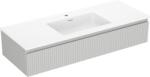 Mexen Rivel dulap baie 120 cm cu chiuvetă Otis, 1 sertar, canelat, gri mat/alb mat - 91A20-12023-1-BF62-W18M01 (91A20-12023-1-BF62-W18M01)