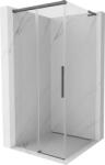 Mexen Rox L cabină de duș glisantă 100 x 100 cm, transparentă, gri armat periat - 8C2L-100-100-66-00 (8C2L-100-100-66-00)