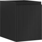 Mexen Rivel dulap baie sub chiuvetă 35 cm, 1 ușă, canelat, negru mat - 91A21-03547-1-BF71 (91A21-03547-1-BF71)