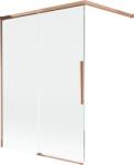 Mexen Rox paravan cadă cu 2 uși glisante 120 x 150 cm, transparent, aur roz - 8C9-120-003-60-00 (8C9-120-003-60-00)