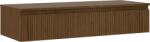 Mexen Rivel dulap lavoar baie 120 cm cu blat, 1 sertar, canelat, nuc - 91A20-12023-1-BFC86 (91A20-12023-1-BFC86)