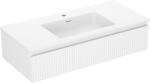 Mexen Rivel dulap de baie 100 cm cu lavoar Otis, 1 sertar, canelat, alb mat - 91A20-10023-1-BF01-W18M01 (91A20-10023-1-BF01-W18M01)