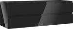 Mexen Orio dulap baie sub lavoar 140 cm, 2 sertare, negru lucios - 91A10-14047-2-BFF70 (91A10-14047-2-BFF70)