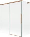 Mexen Rox L paravan de duș pliabil cu 2 aripi extensibil 140 + 70 x 150 cm, transparent, cupru periat - 8C9L-140-070-65-00 (8C9L-140-070-65-00)