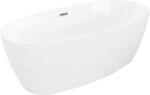 Mexen Olea cada freestanding model 170 x 80 cm, albă, prelabil aurie - 52821708000-50 (52821708000-50)