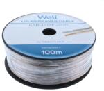 Well Cablu difuzor transparent 2X1.00mmp, 100m, Well (LSP-CCA1.00TT-100-WL)