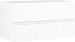 Mexen Rivel dulap baie sub chiuvetă 90 cm, 2 sertare, striat, alb mat - 91A20-09047-2-BFF01 (91A20-09047-2-BFF01)