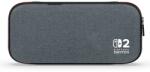 PowerA Slim Case, Nintendo Switch 2, Integrált állvány, Official, Sötét szürke, Konzol védőtok (NSCS0528-01)
