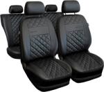 AUTO-DEKOR Huse auto universale Perfect Line din piele ecologică cu cusături negre potrivite pentru SKODA FELICIA