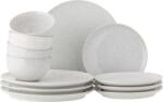 Bloomingville Set pentru prânz Addison alb 12 el (82072024) Serviciu de masa
