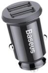 Baseus Grain Car Charger Mini Universal Smart Car Charger Black (CCALL-ML01)