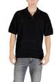 ONLY & SONS Pulóverek ONSGRAYSON DS 5 CHOCHET POLO KNIT NOOS 22031835 Fekete EU L