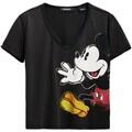 Desigual Rövid ujjú pólók TS_MICKEY JOKER 25SWTKAG Fekete EU XS
