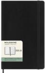 Moleskine Határidőnapló 2025/26 18 hónap, heti, puha borítású, fekete (L)