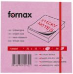 Fornax Jegyzettömb öntapadó, 75x75mm, 80lap, Fornax neon rózsaszín (A-05565432) - officefirst