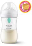 Philips Natural Response cumisüveg AirFree szeleppel 260 ml, 1m+ajándék PETITE&MARS Tál 6m+