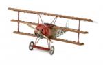 Artesanía Latina Aeromodel Fighter Fokker Dr I. scara1: 16 Model de aeronavă din lemn și metal (20350)