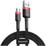 Baseus Cafule 1, 5A 2 m-es USB-Micro USB-kábel (piros-fekete)